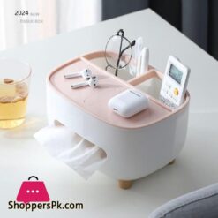 Multifunctional Eco Tissue Box Cover Holder With Storage Container 10 Multifunctional Tissue Box Cover Holder With Storage Container Living Room Remote Glasses Pen Pensile Dry Fruit And Mobile Storage Box Holder For Home Office Tissue Tray Multi