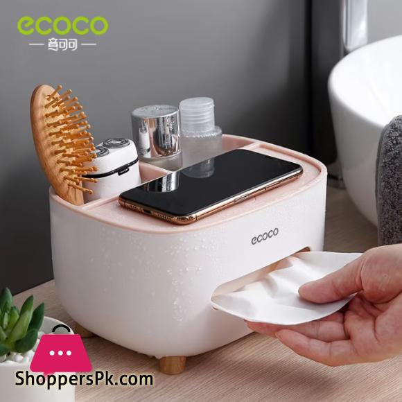 Multifunctional Eco Tissue Box Cover Holder With Storage Container 7 Multifunctional Tissue Box Cover Holder With Storage Container Living Room Remote Glasses Pen Pensile Dry Fruit And Mobile Storage Box Holder For Home Office Tissue Tray Multi