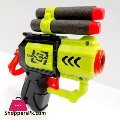 Soft Bullets Toy Pistol with Jump Ejecting Mag Foam Blaster with 4 Pcs ...