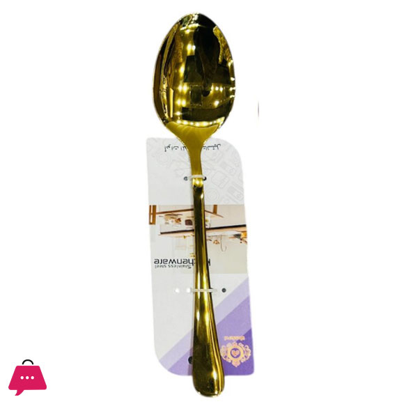 Stainless Steel Golden Currery Serving Spoon 3 Stainless Steel Golden Currery Serving Spoon