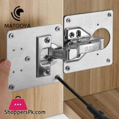 Stainless Steel Hinge Repair Plate Cabinet Door Hinge Repair Kit Repair Side Panels Door Panel Hinge Fixing Connection Brackets 7 Stainless Steel Hinge Repair Plate Cabinet Door Hinge Repair Kit Repair Side Panels Door Panel Hinge Fixing Connection Brackets