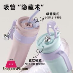 Stainless Steel Thermal Water Bottle Tumbler With Handle Straw Cup Drinkware Thermo Bottle 1250 Ml