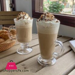 Tall Costa Latte Glass Juice Cocktail Mug Set Of 2