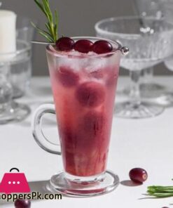 Danny Home Tall Costa Latte Glass Juice Cocktail Mug Set Of 2 - Image 3