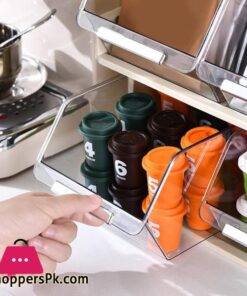 Tea Bag Shelf Organizer Coffee Pod Organizer Large Capacity Tea Bag Holder Two Layers - Image 4