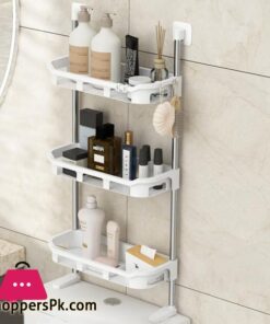 Toilet Rack No Drilling Shelf Above the Toilet Tank  Bathroom Rack