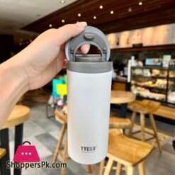 Tyeso Stainless Steel Double Wtih Lock Leak-Proof Fashion Thermos Vacuum Flask 350 Ml