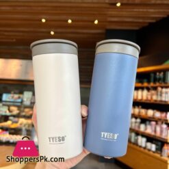 Tyeso Stainless Steel Double Wtih Lock Leak-Proof Fashion Thermos Vacuum Flask 350 Ml