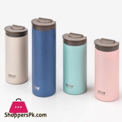 Tyeso Stainless Steel Double Wtih Lock Leak-Proof Fashion Thermos Vacuum Flask 350 Ml