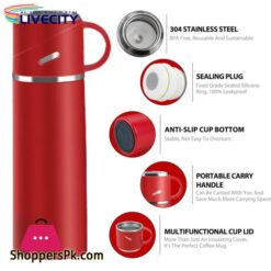 Stainless Steel Water Bottle Stylish Stainless Steel Vacuum Insulated Water Bottle Keeps Drinks Hot Or Cold For 12 Hours Large Capacity Leak Proof Perfect For Travel Outdoor Activities Food Grade