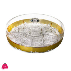 Acrylic Large 5 Section Dry Fruits Dish – 26Cm 6 Acrylic Large 5 Section Dry Fruits Dish – 26Cm
