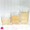 Acrylic Jar Set Air Tight Jars Set Of 3 - Round