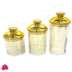 Acrylic Jar Set Air Tight Jars Set of 3 - Round