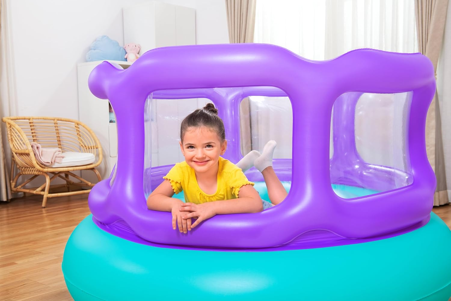 Bestway | Kids Laugh 'N Leap Kids Inflatable Bouncer, Bouncy Castle With Built-In Trampoline 60&Quot; X 33&Quot;