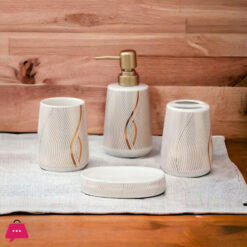 Ceramic Bathroom Accessories Set Ceramic - 4Pcs