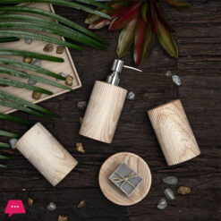 Cloudstone Beige Ceramic Bath Set Of 4