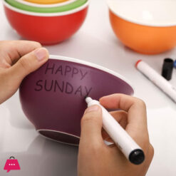 Colorful Ceramic Cereal Bowls - Set Of 6, 24 Oz Soup Bowls, Microwave And Dishwasher Safe