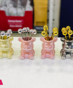 Cute Bear Stainless Steel Dessert Forks For Party Tasting Dessert Fruit Pickle Fruit Pick - Image 6