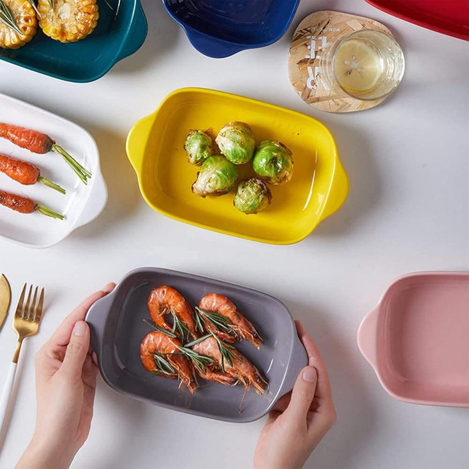 Danny Home Baking Dish With Handle - 8.5Inch (22Cm) 15 Danny Home Baking Dish With Handle - 8.5Inch (22Cm)