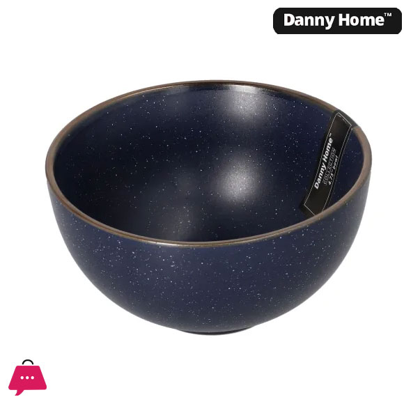 Danny Home Ceramic Speckled Navy Dessert Bowl 4.75 Inch 3 Danny Home Ceramic Speckled Navy Dessert Bowl 4.75 Inch
