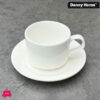 Danny Home Ceramic White 6 Cup And 6 Saucer 215Ml