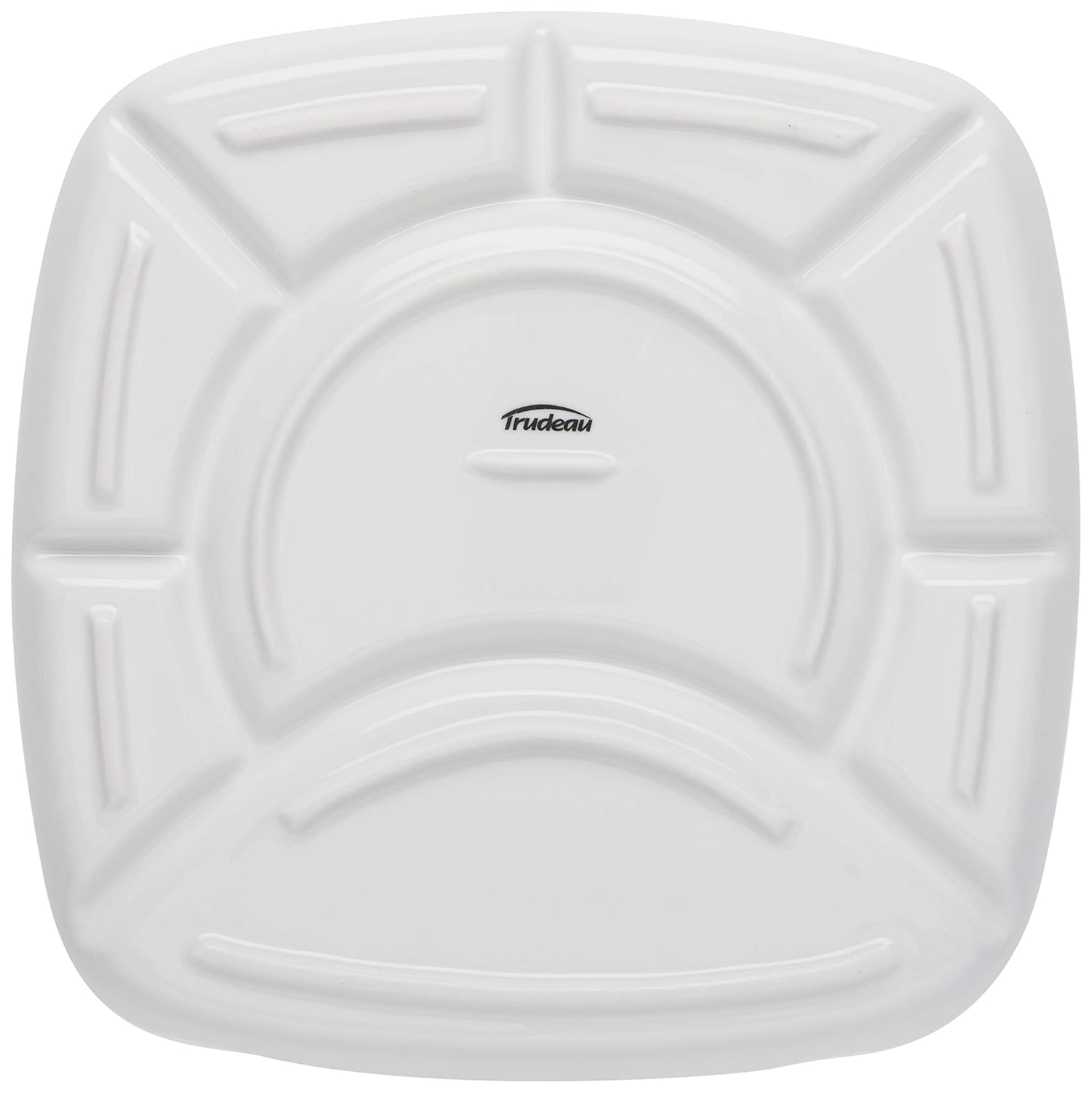 Danny Home Ceramic 6 Compartment Snack Divider Tray  Set 9 Inch