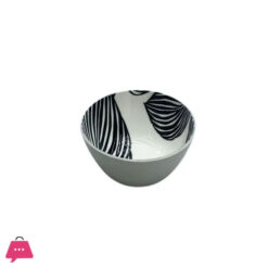 Danny Home Fine Porcelain Black Leaf Bowl 4.15 Inch