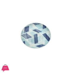 Danny Home Fine Porcelain Blue Leaf Dinner Plate 10.5 Inch