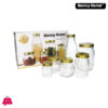 Danny Home Glass Airtight Mason Jar Set 6 Pcs