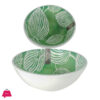 Danny Home Green Leaf Porcelain Bowl 4.75 Inch