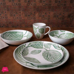 Danny Home Green Leaf Porcelain Bowl 4.75 Inch 5 Danny Home Green Leaf Porcelain Bowl 4.75 Inch