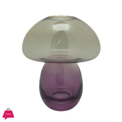 Danny Home Mashroom Plant Glass Vase 18 cm