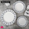 Danny Home Nordic Style Porcelain 18 Piece Plate Set Dinner Set