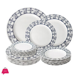 Danny Home Nordic Style Porcelain 18 Piece Plate Set Dinner Set