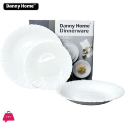 Danny home Opal Plate Set Dinner Set 18Pcs