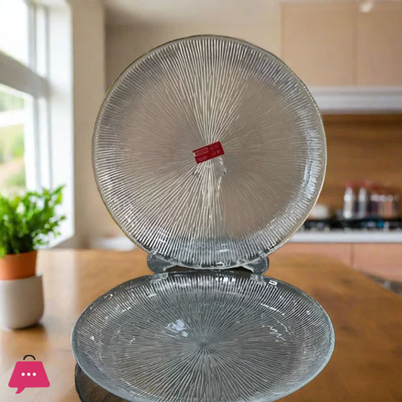 Danny Home Quarter Plates For Dessert Transparent Glass 6 Pieces 7 Inches Plates Microwave Safe 3 Danny Home Quarter Plates For Dessert Transparent Glass 6 Pieces 7 Inches Plates Microwave Safe