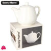 Danny Home White Porcelain Teapot 850Ml 2 Danny Home White Porcelain Teapot 850Ml
