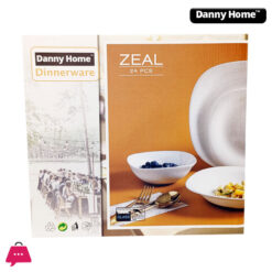 Danny Home Zeal Opal Glass Dinner Set 24 Pcs