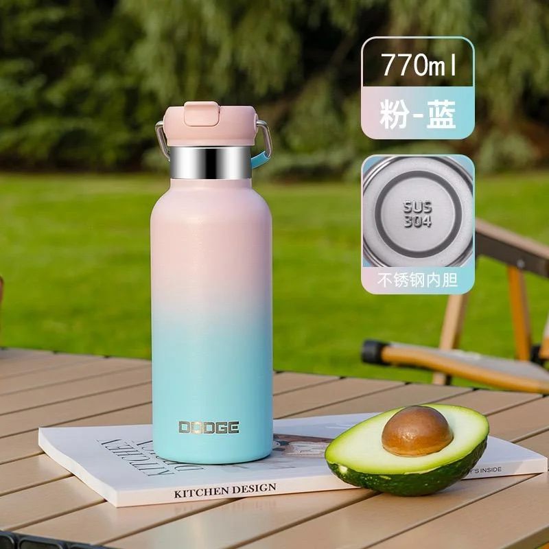 Dodge Stainless Steel Insulated Water Bottle With Handle 770 Ml