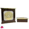 Fancy Wooden Dustbin And Tissue Box Set