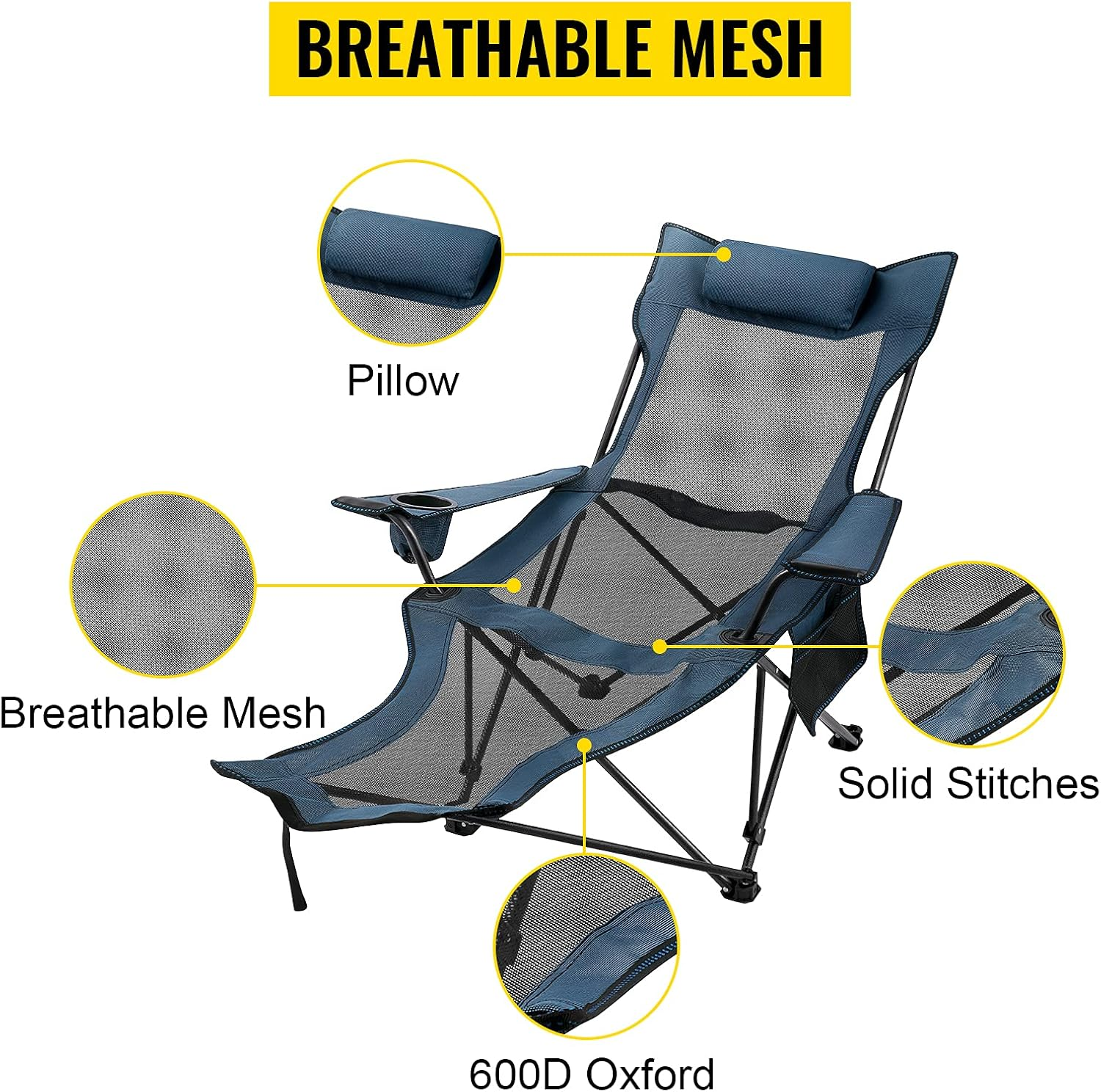 Folding Camp Chair With Footrest In Pakistan