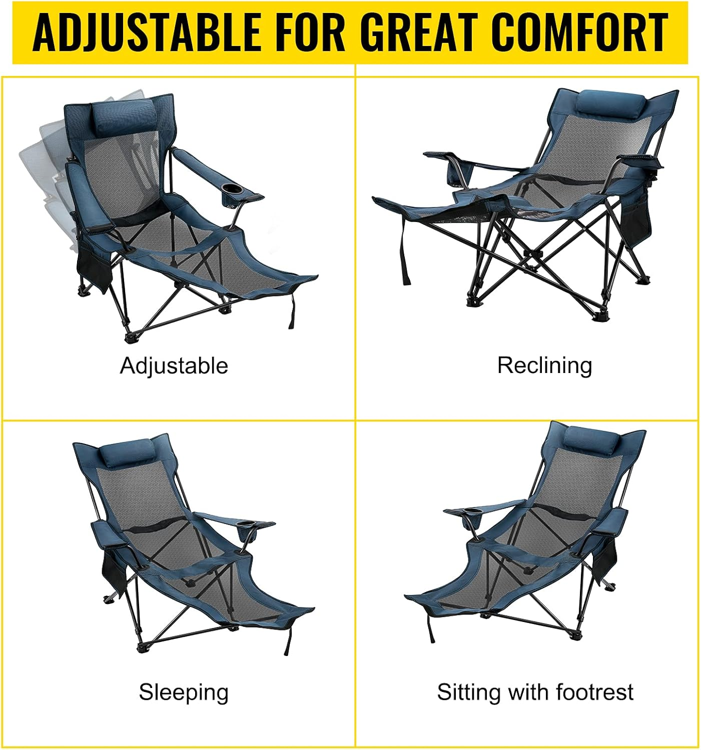 Folding Camp Chair With Footrest In Pakistan