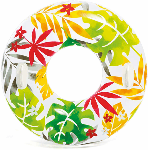 Intex Fun Swim Ring Summer Swimming Pool Transparent Tubes Lush ...