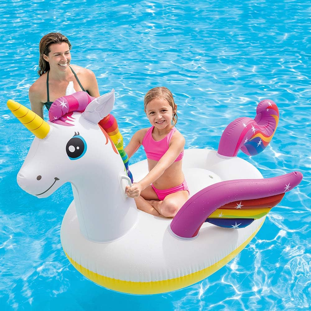 Intex Unicorn Pool Floater, Multicolor, Siva Unicorn Rideon (79X55X38)