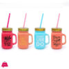 Kleeyo Mason Jar Color Frosty 450Ml