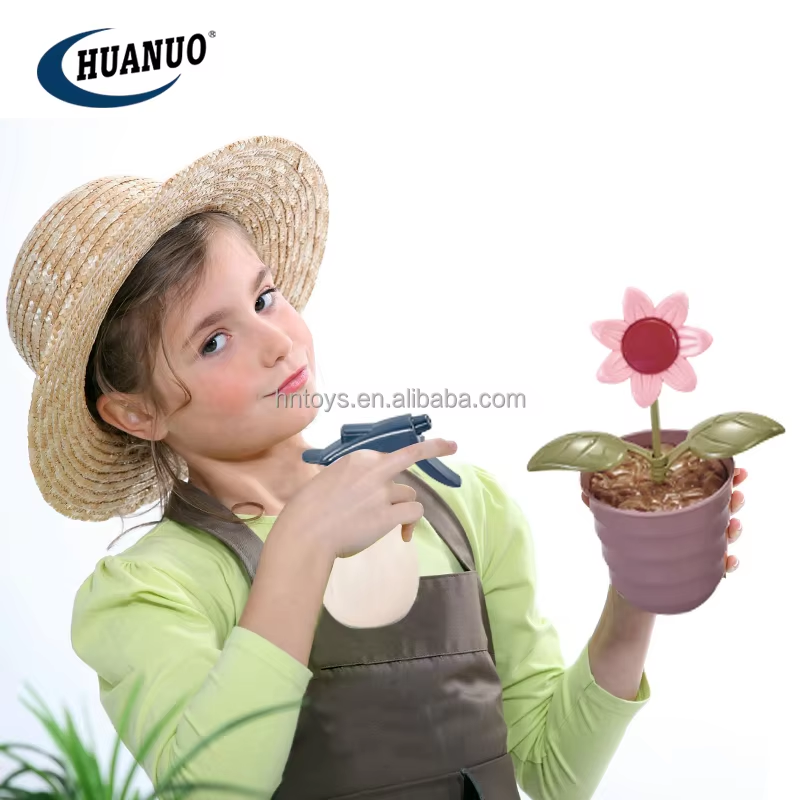 Little Helper 23Pcs Gardening Potting Combination Cart Creative Plant Cleaning Housework Toys