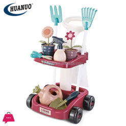 Little Helper 23pcs Gardening Potting Combination Cart Creative Plant Cleaning Housework Toys