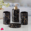 Marble Design Bath Accessories Set Of 4