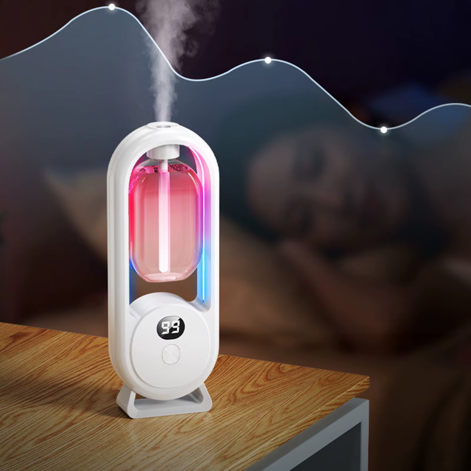 Rechargeable Essential Oils Diffuser Aromatherapy Humidifiers Wall Mounted Desktop Oil Fragrance Diffuser Essential For Home