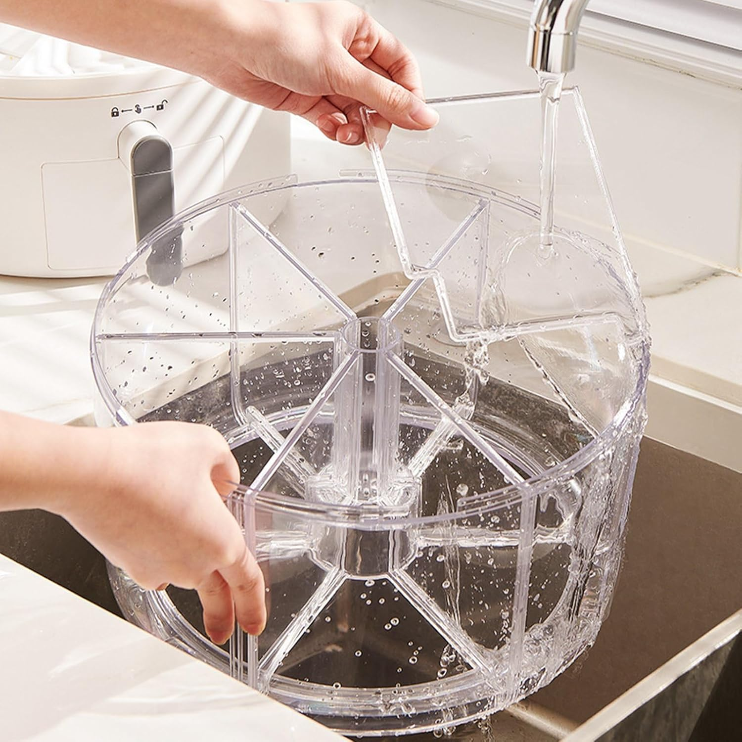 Rotating Grain Rice Storage Large Capacity Compact Design Plastic 10Kg Capacity